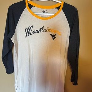 WVU baseball tee